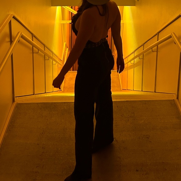 Free people Sweet thing Denim Jumpsuit - Picture 3 of 4